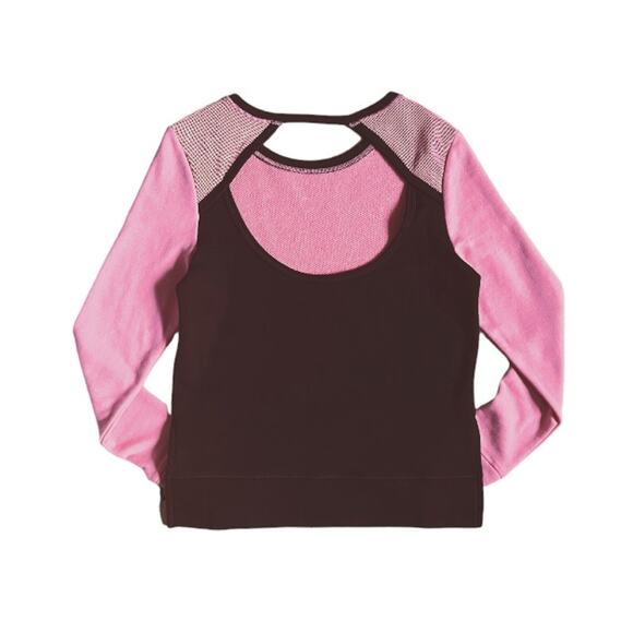 Victoria's Secret SPORT Pink/Black Sweatshirt | Size XS - Picture 2 of 8